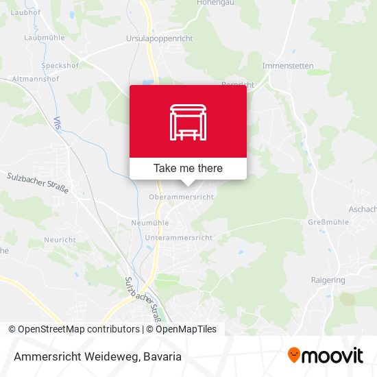 Карта Ammersricht Weideweg