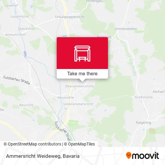 Карта Ammersricht Weideweg