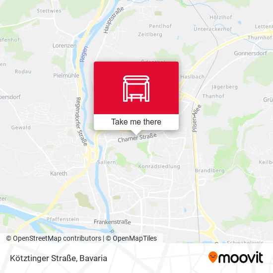 Карта Kötztinger Straße