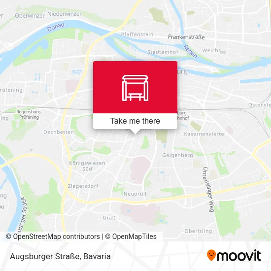 Карта Augsburger Straße