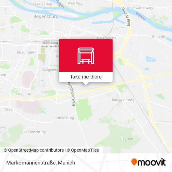 Карта Markomannenstraße