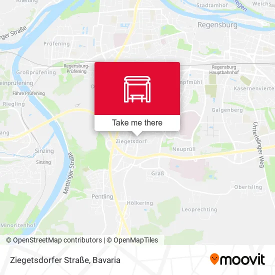 Карта Ziegetsdorfer Straße