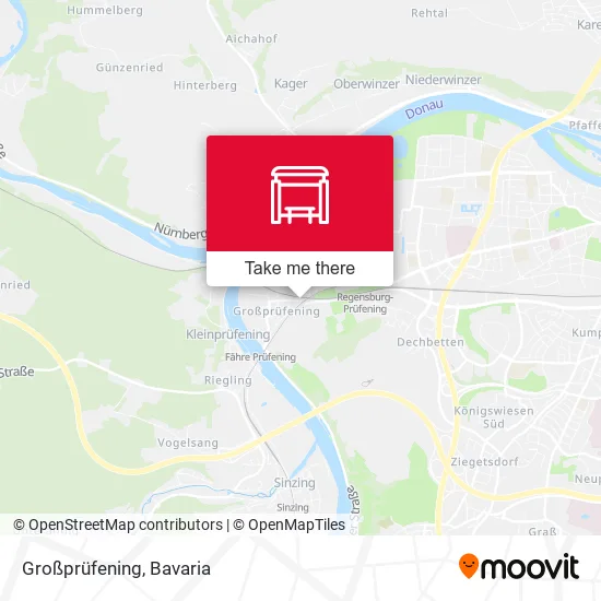 Карта Großprüfening