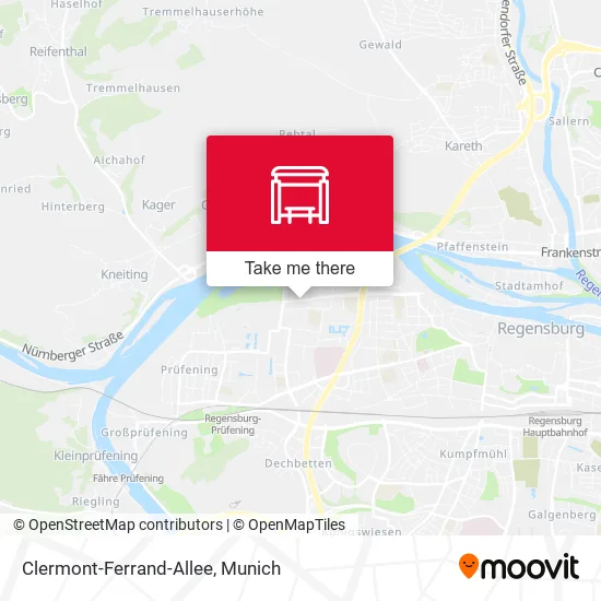 Карта Clermont-Ferrand-Allee