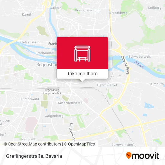 Карта Greflingerstraße