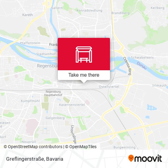 Карта Greflingerstraße