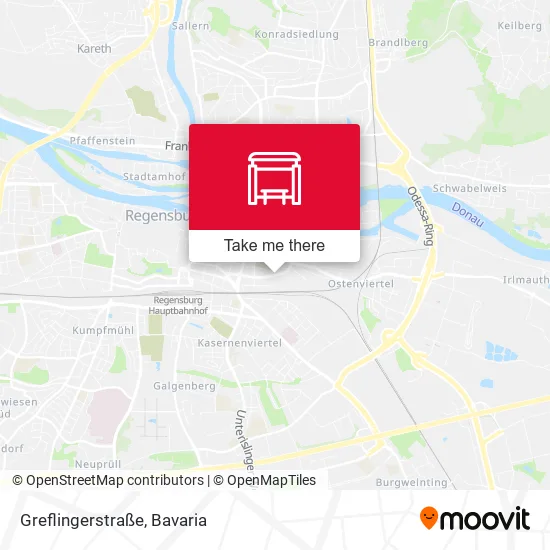 Карта Greflingerstraße