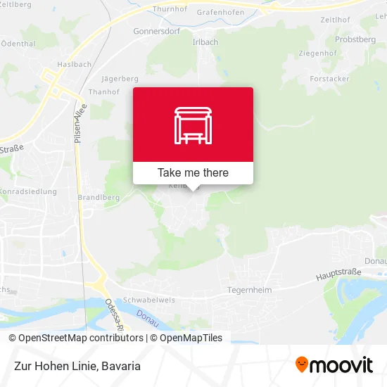 Карта Zur Hohen Linie