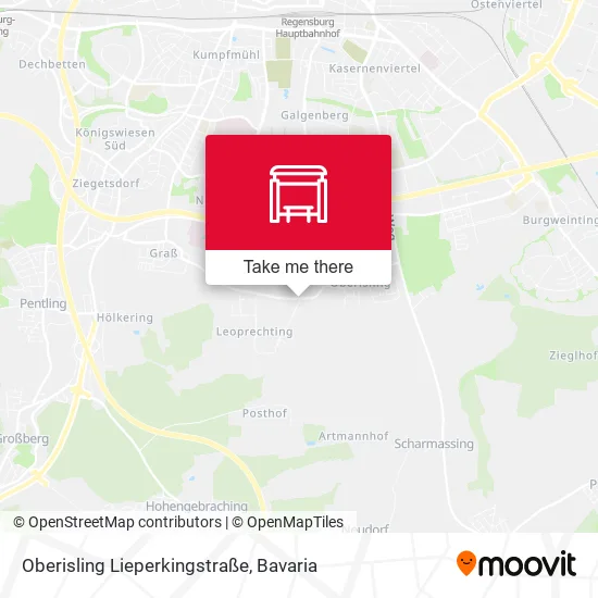 Карта Oberisling Lieperkingstraße