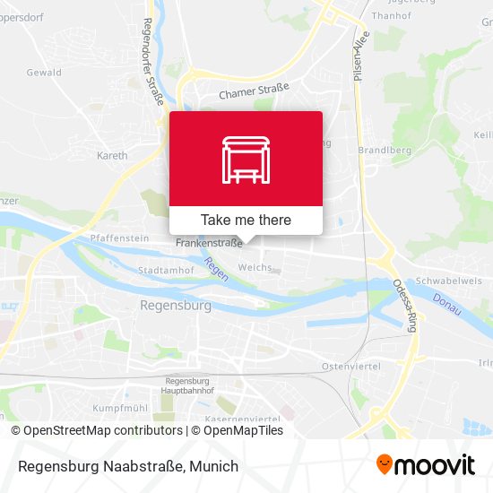 Regensburg Naabstraße map