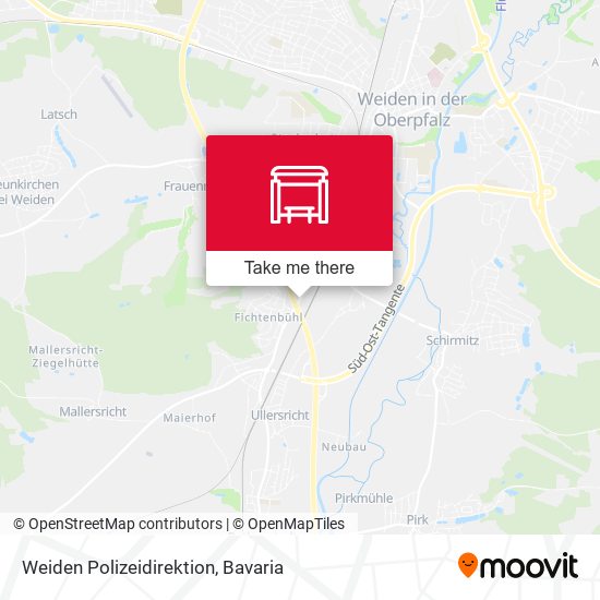 Weiden Polizeidirektion map