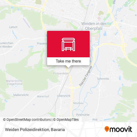 Weiden Polizeidirektion map