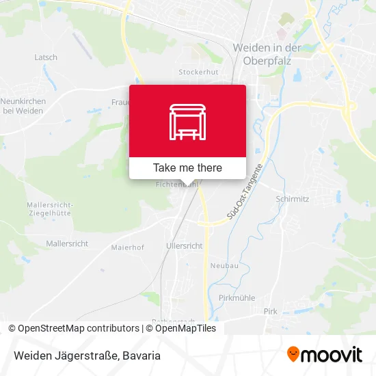 Карта Weiden Jägerstraße