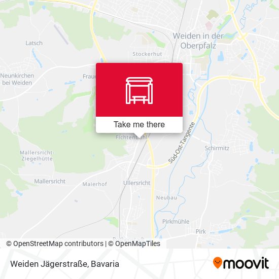 Weiden Jägerstraße map