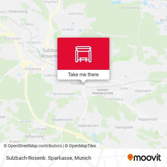 Карта Sulzbach-Rosenb. Sparkasse