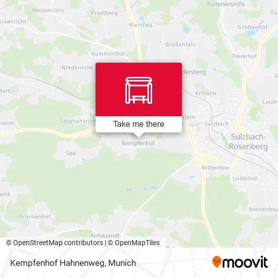 Карта Kempfenhof Hahnenweg