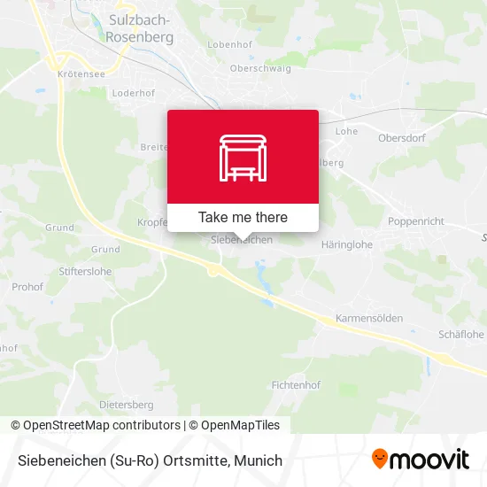 Карта Siebeneichen (Su-Ro) Ortsmitte