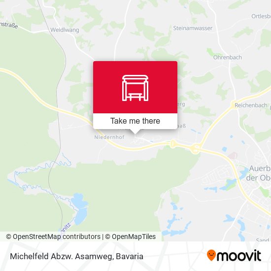 Michelfeld Abzw. Asamweg map