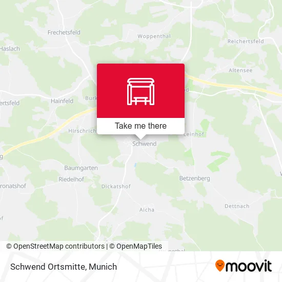 Карта Schwend Ortsmitte