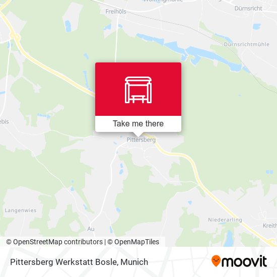 Pittersberg Werkstatt Bosle map