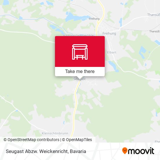 Seugast Abzw. Weickenricht map