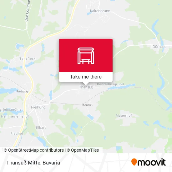 Карта Thansüß Mitte