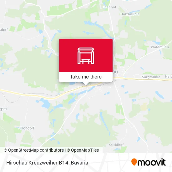 Карта Hirschau Kreuzweiher B14