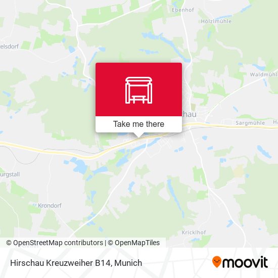 Hirschau Kreuzweiher B14 map