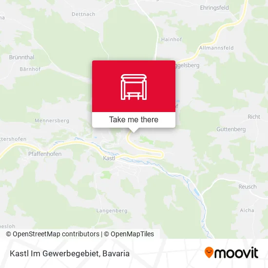 Карта Kastl Im Gewerbegebiet