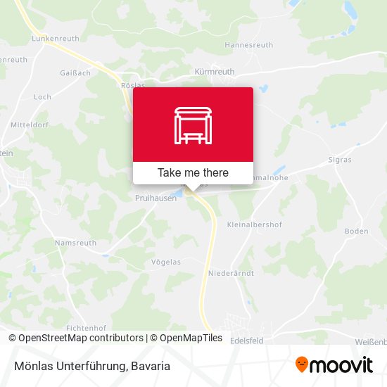 Mönlas Unterführung map
