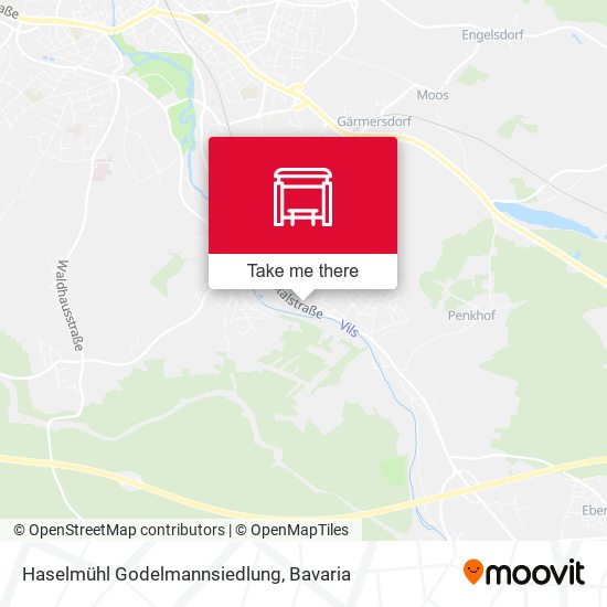 Карта Haselmühl Godelmannsiedlung