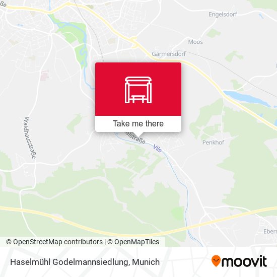 Карта Haselmühl Godelmannsiedlung