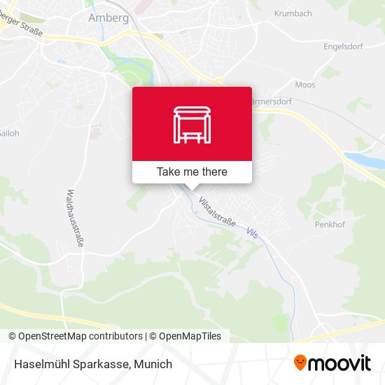 Haselmühl Sparkasse map