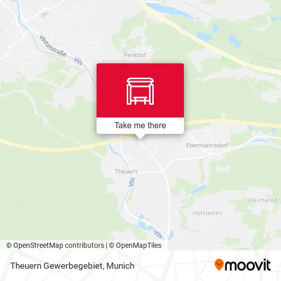 Карта Theuern Gewerbegebiet