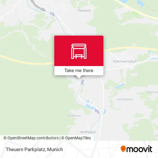 Карта Theuern Parkplatz