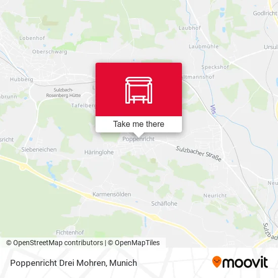 Карта Poppenricht Drei Mohren