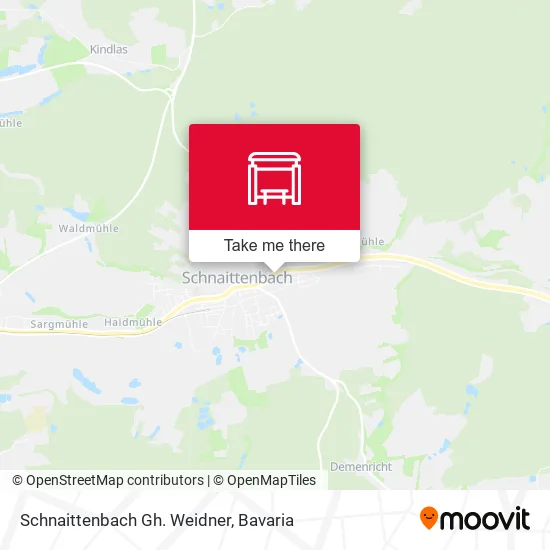 Карта Schnaittenbach Gh. Weidner