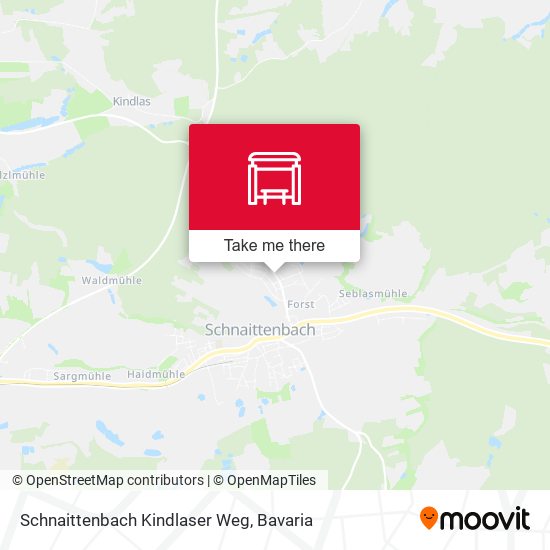 Schnaittenbach Kindlaser Weg map