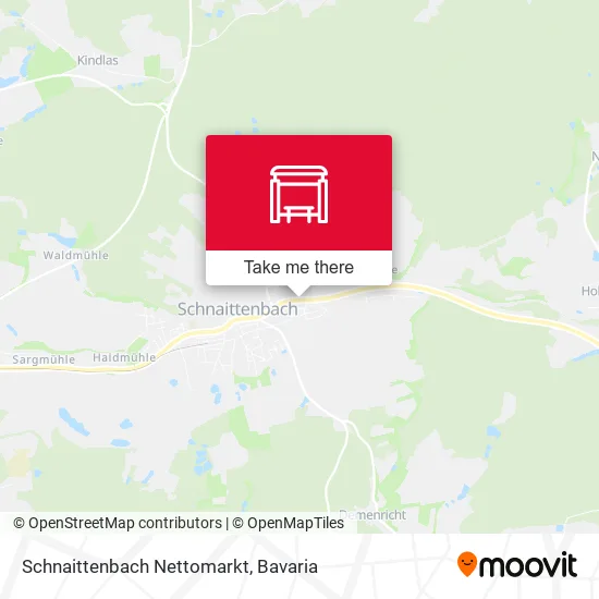 Карта Schnaittenbach Nettomarkt