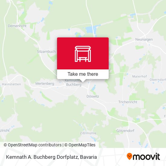 Kemnath A. Buchberg Dorfplatz map