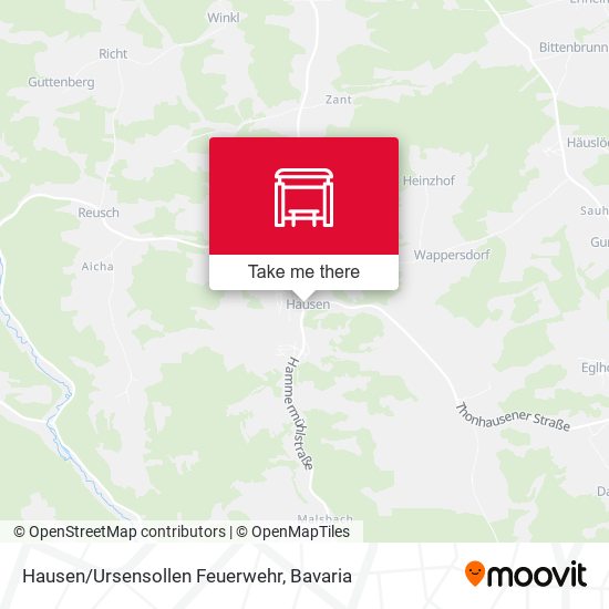 Hausen/Ursensollen Feuerwehr map