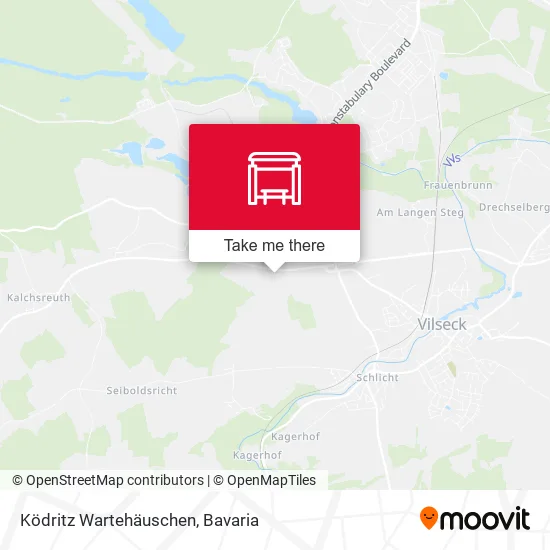 Карта Ködritz Wartehäuschen