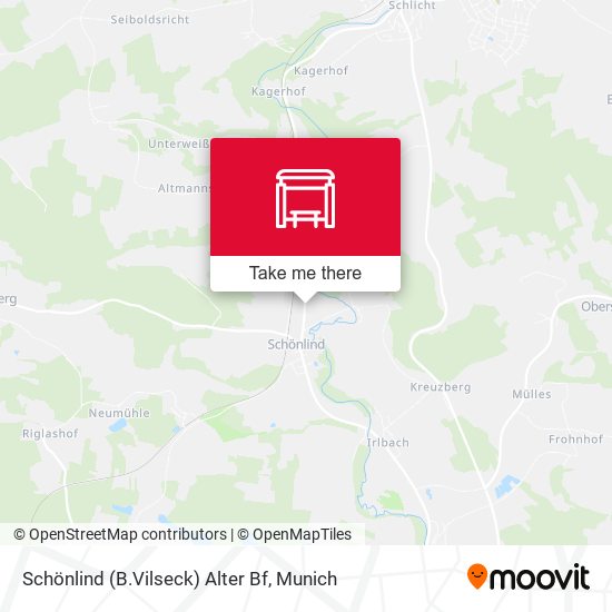 Schönlind (B.Vilseck) Alter Bf map