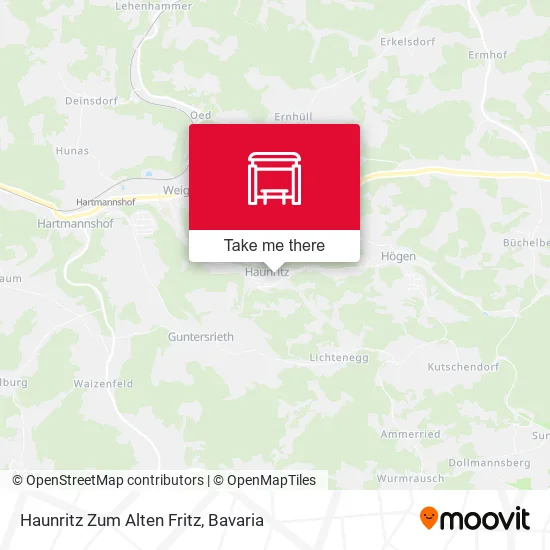 Карта Haunritz Zum Alten Fritz