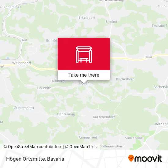 Карта Högen Ortsmitte