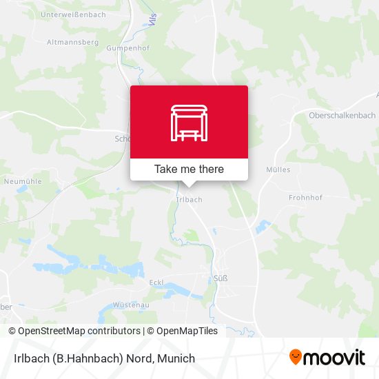 Irlbach (B.Hahnbach) Nord map