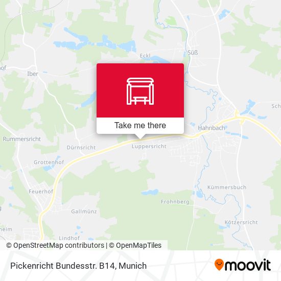 Pickenricht Bundesstr. B14 map
