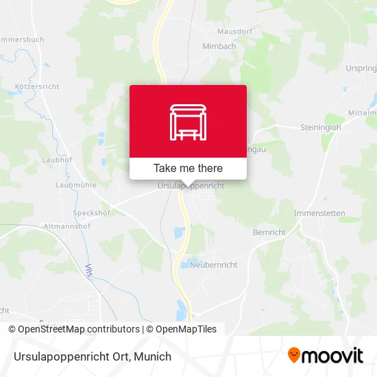 Карта Ursulapoppenricht Ort