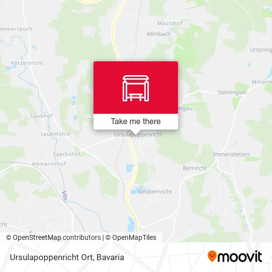Карта Ursulapoppenricht Ort
