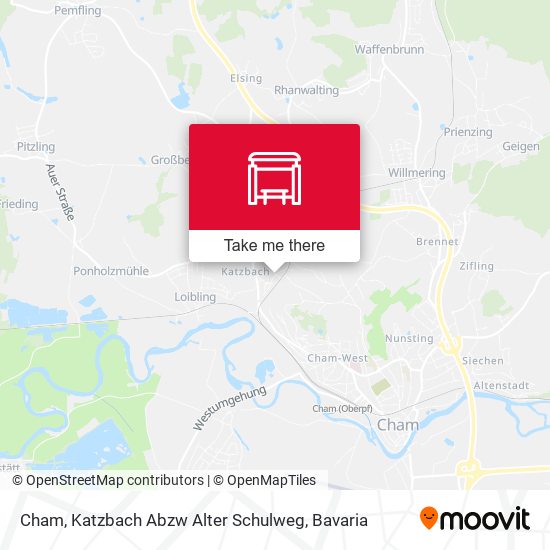 Cham, Katzbach Abzw Alter Schulweg map